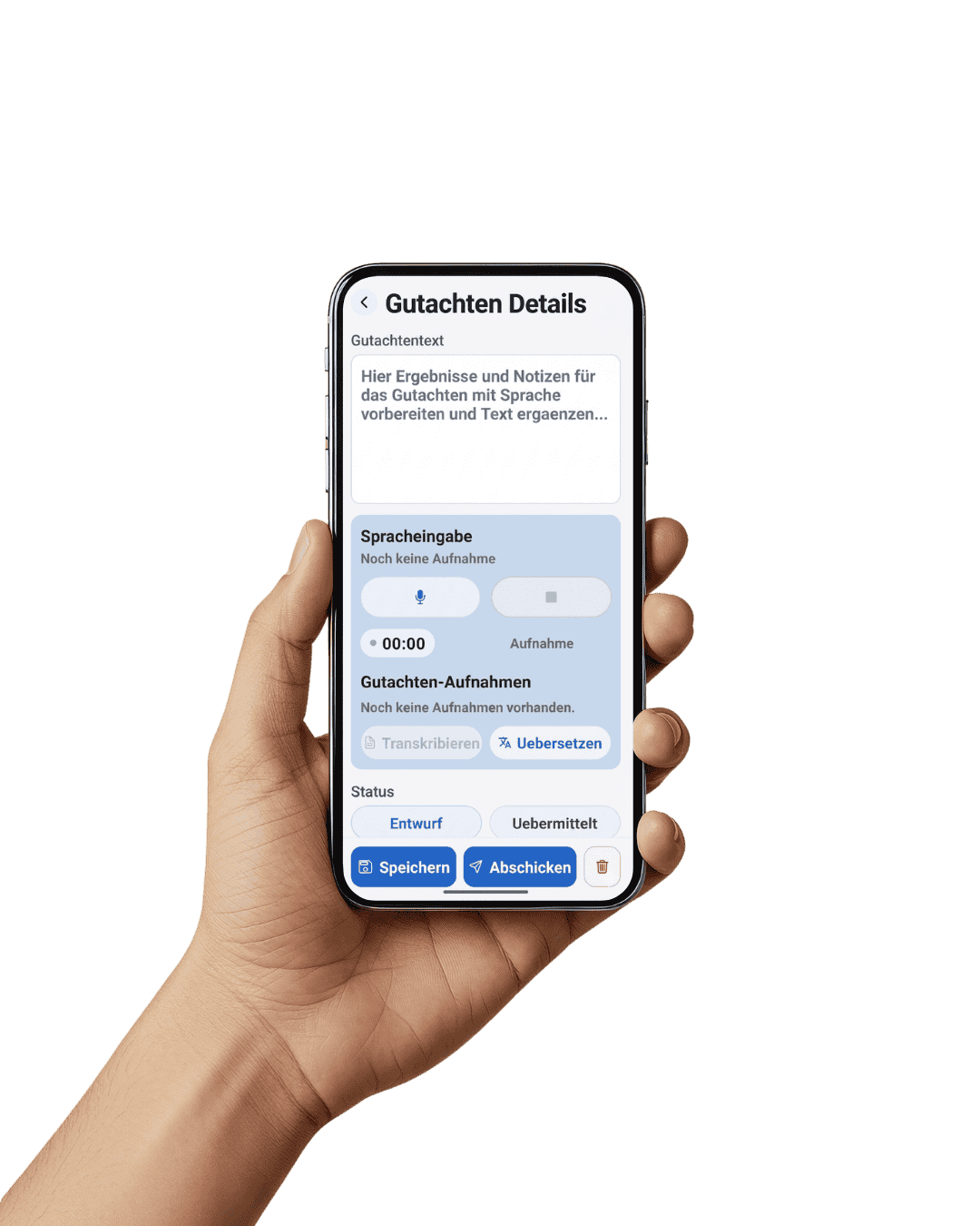 KI-Gutachten per Sprache – App im Einsatz auf der Baustelle